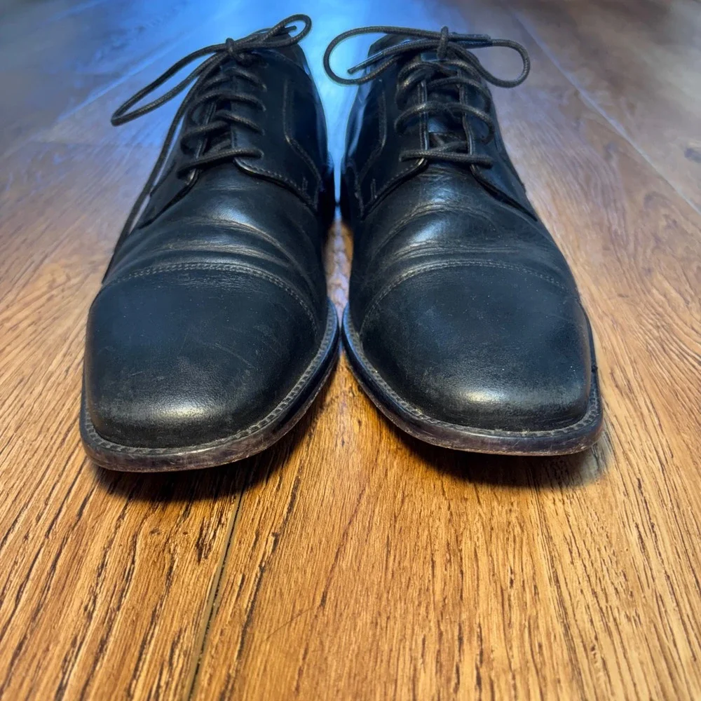 J Murphy Shoes Mens 9‎ M Leather Oxford Dress Shoes Lace Up Johnston Murphy